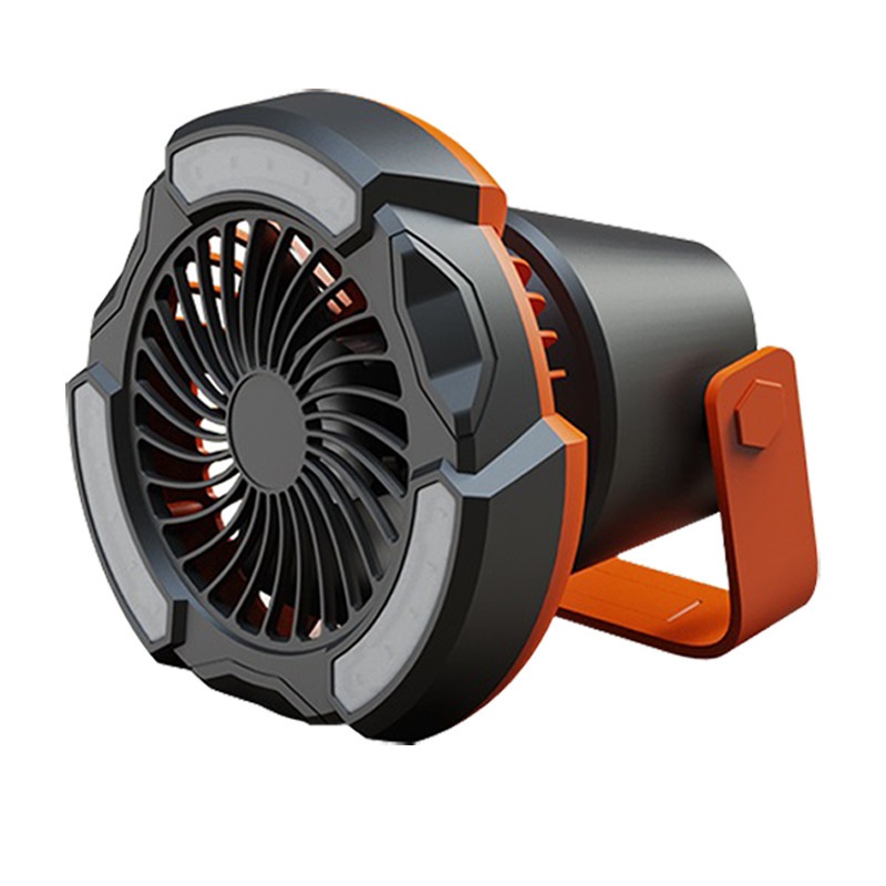 Outdoor Fan U S B Rechargeable Electric Fan Portable Camping Fan With Hook L E D Light Large Capacity