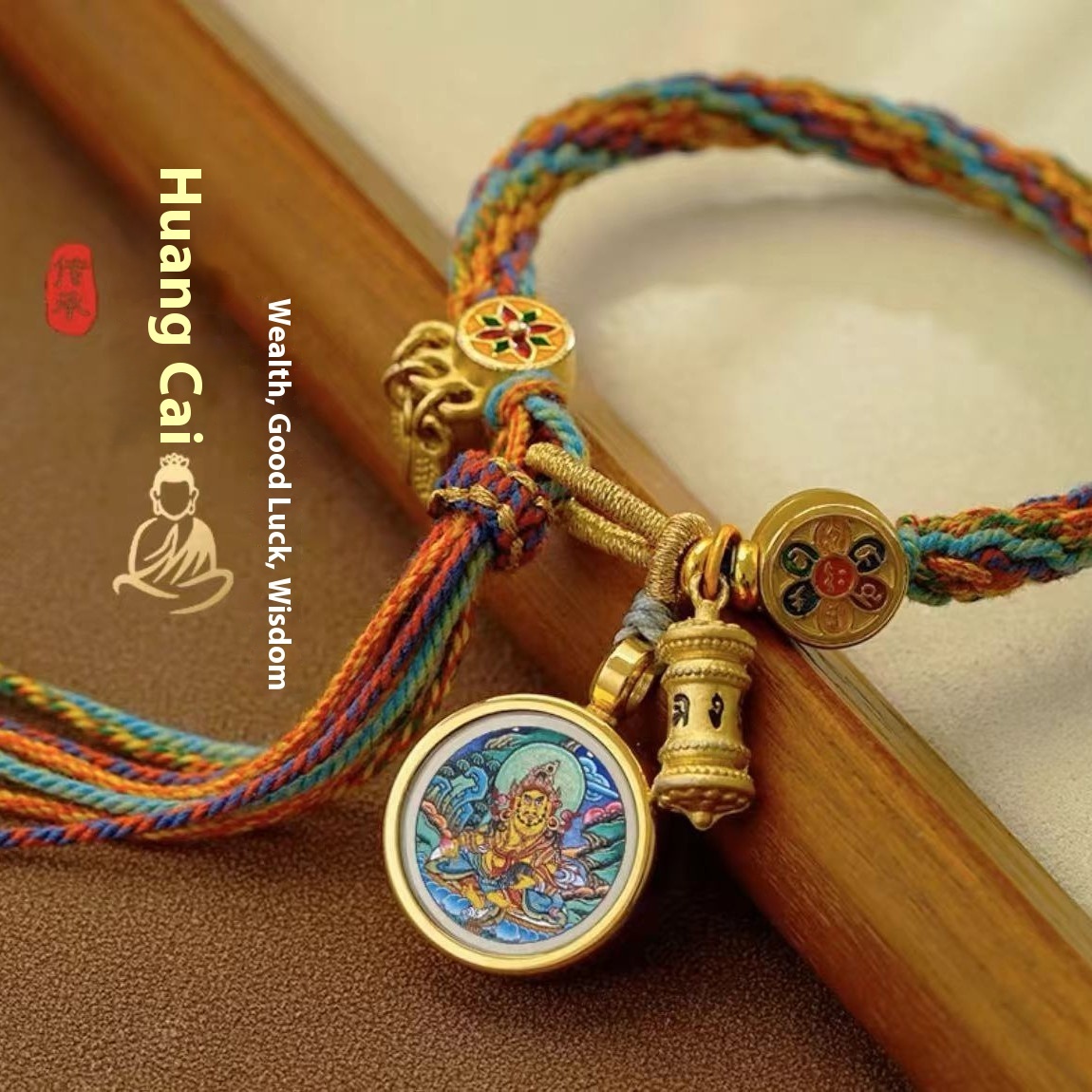 Tibetan Thangka Bracelet Bracelet Ethnic Style Eight Patron Of Chinese Zodiac Good Luck Strings Red Rope Weaving For Men And Women Couple