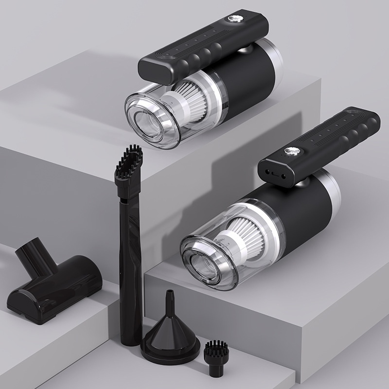 Car Vacuum Cleaner Blowing And Suction Integrated Handheld Wireless Super Suction Car Household Foldable Portable