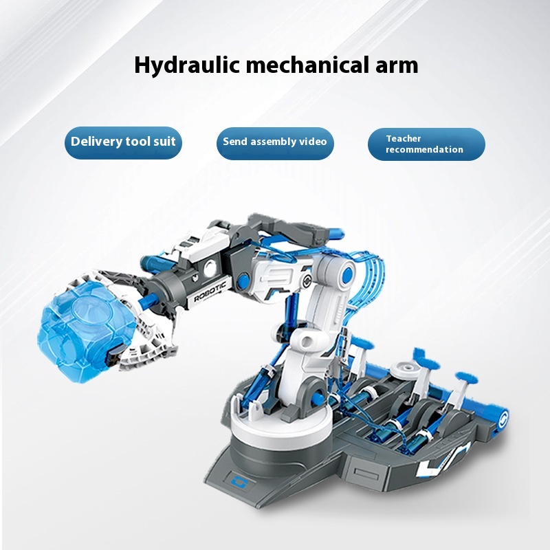 Steam Building Blocks Assembly Technology Small Production Science Experiment Set Robotic Arm Educational Elementary School Student Toys