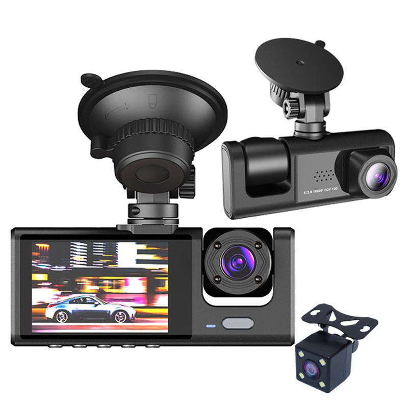 Three-lens High-definition Night Vision Wide-angle1080 PDriving Recorder