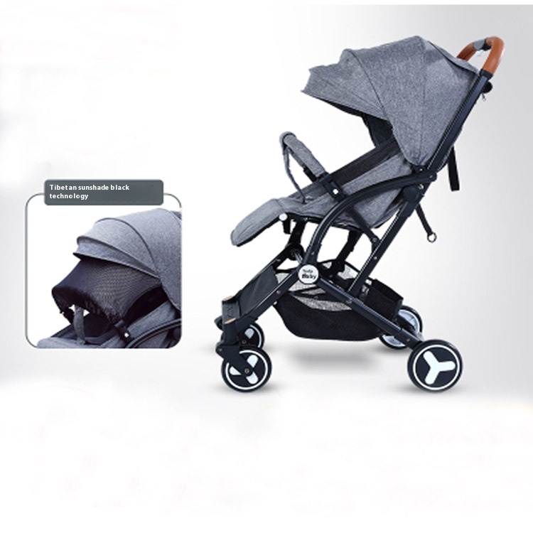 Baby Stroller Lightweight Foldable Children's Baby Stroller Can Sit And Lie Down Shock-absorbing0-4 Years Old Bb Umbrella Stroller Can Be Taken On The Plane