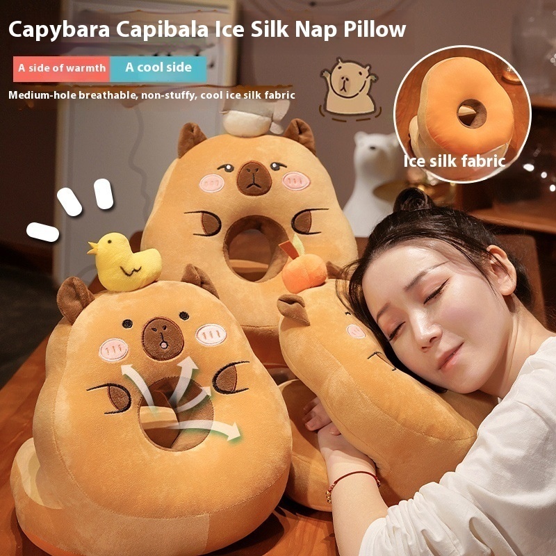 Capibara Nap Pillow Lying Down Sleeping Pillow Office Lunch Break Artifact Elementary School Students Classroom Desk Children Sleeping Pillow