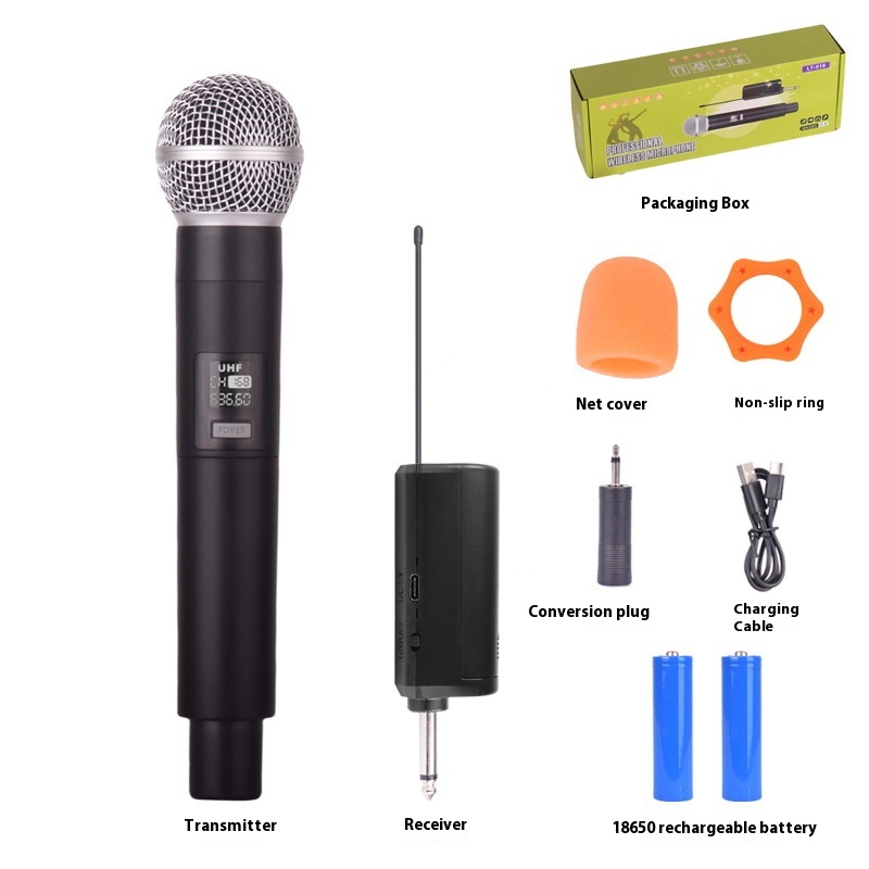 58Me Microphone Wireless Charging Microphone Home Singing Sound Card Outdoor One-to-One Microphone Equipment