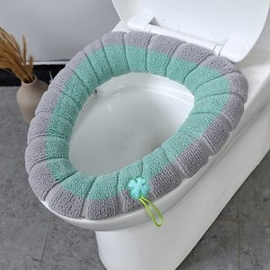 Thickened Plush O-shaped Toilet Cushion Nordic Universal Toilet Cover Fleece-lined Cushion Fleece-lined Toilet Cover