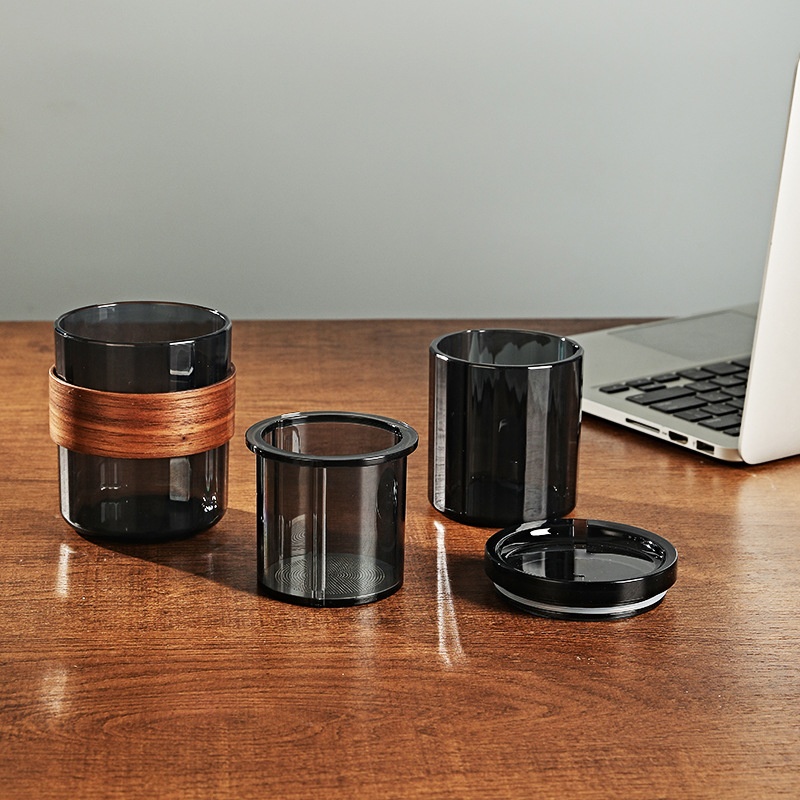 Three-in-one Hand-brewed Coffee Pot Set Mini Portable Filter Cup Filter Travel Coffee Cup Portable