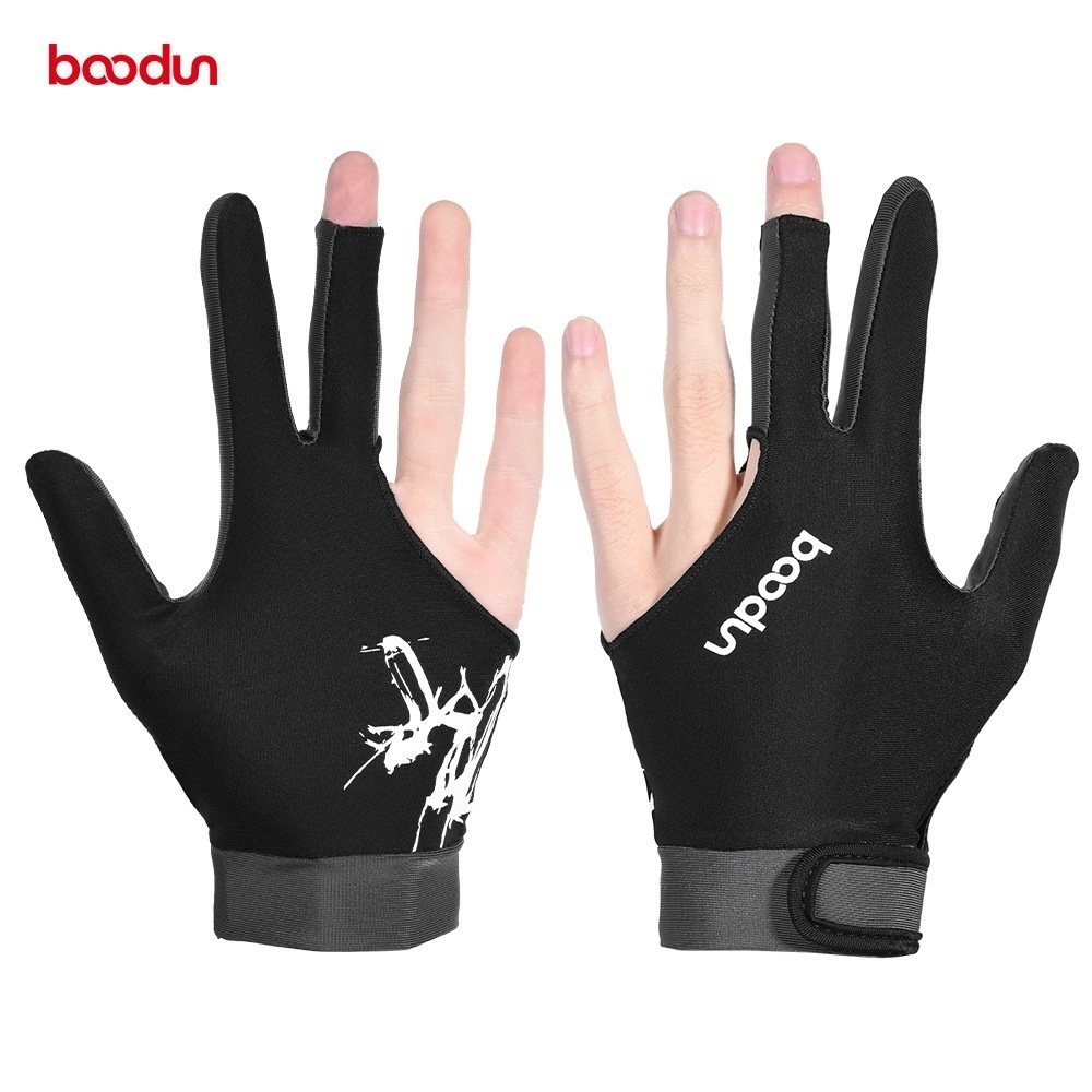 Boodun Botons Billiard Gloves Indoor Billiard Accessories Fingerless Non-slip Five-color Billiard Gloves