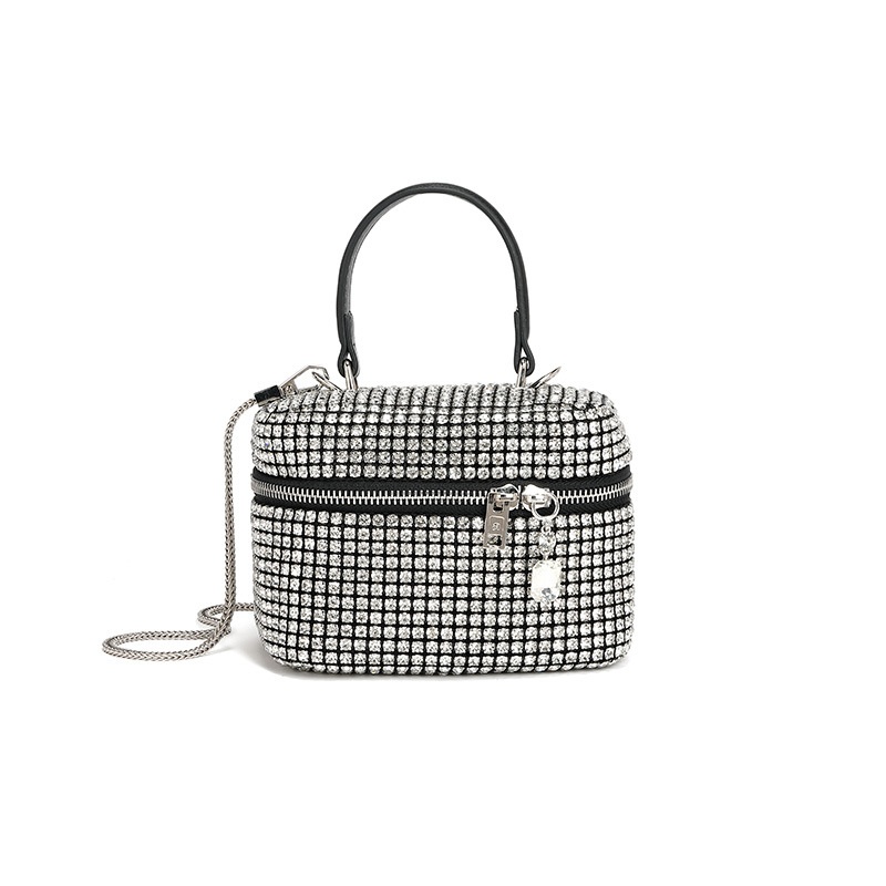 Diamond-filled Ocean Chain Crossbody Handbag Niche