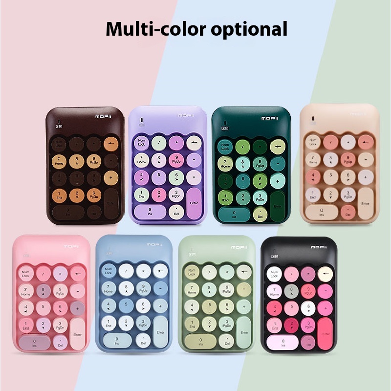 MOFIISky Hand Wireless Office Digital Keyboard2.4 GMini Cashier Financial Accounting Password Min Keyboard