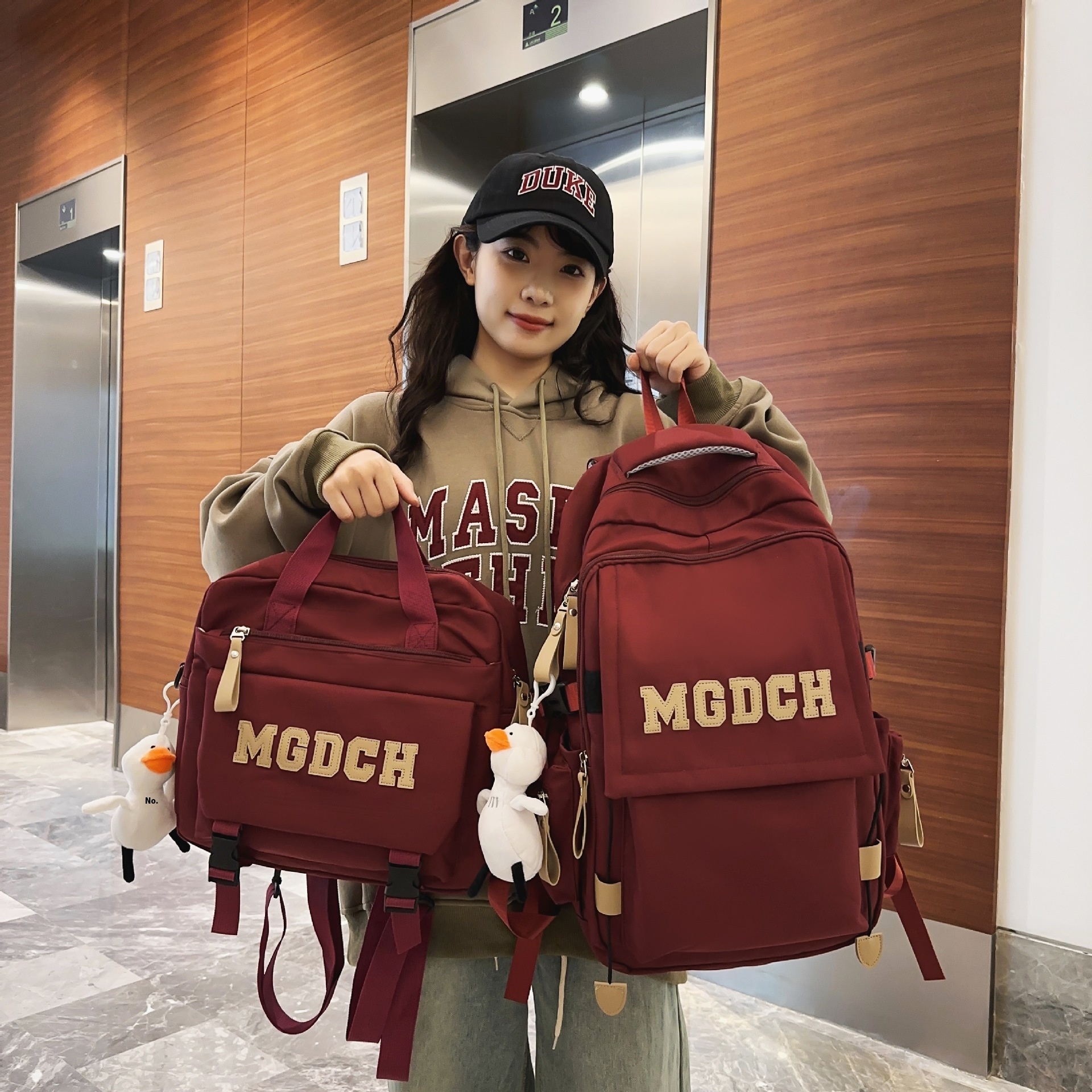 Schoolbag Male College Students Large Capacity High School Junior High School Students Fashion Versatiley Brand Backpack Female Backpack Cool