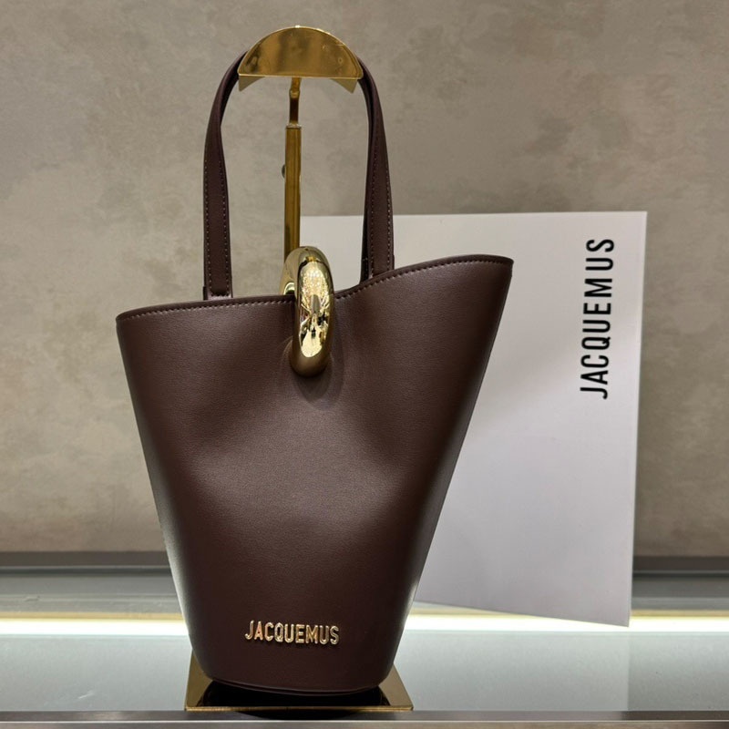Asymmetric Jacquemus Mini Bucket Bag Fashionable Simple Shoulder Crossbody Handbag Niche