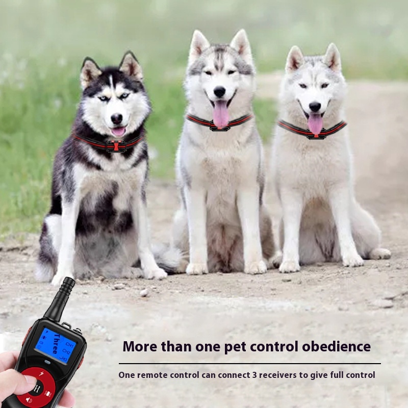 Intelligent Remote Control Dog Barking Stopper Pet Electric Shock Training Collar Dog Anti-Barking Training Collar Dog Training Device