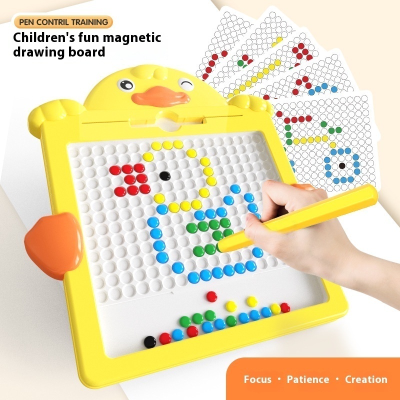 Magnetic Pen Drawing Board To Exercise Concentration,Imagination,Thinking Enlightenment Magnetic Puzzle Educational Toys