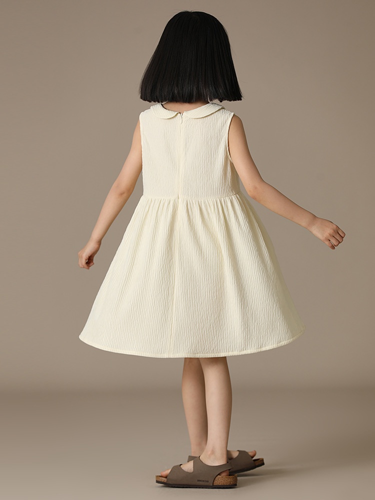 Children's Clothing Spring And Summer Products Temperament Niche Texture Parent-child Doll Collar Sweet Sleeveless Vest Dress