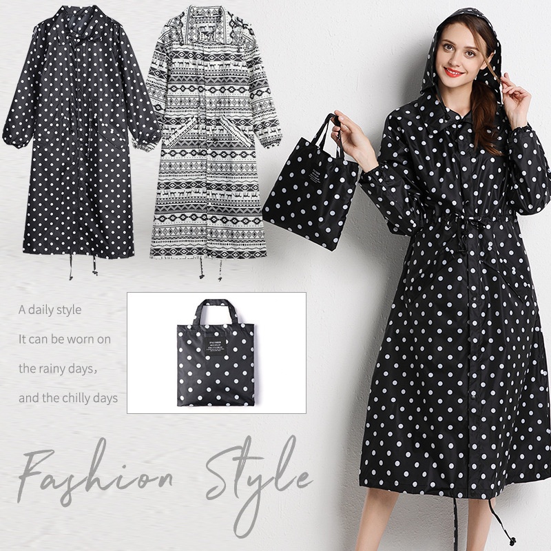 Fashion Windbreaker Raincoat Men's And Women's Jackets Adult Extended Golf Jacket Korean Japanese Full Body Outdoor Hiking