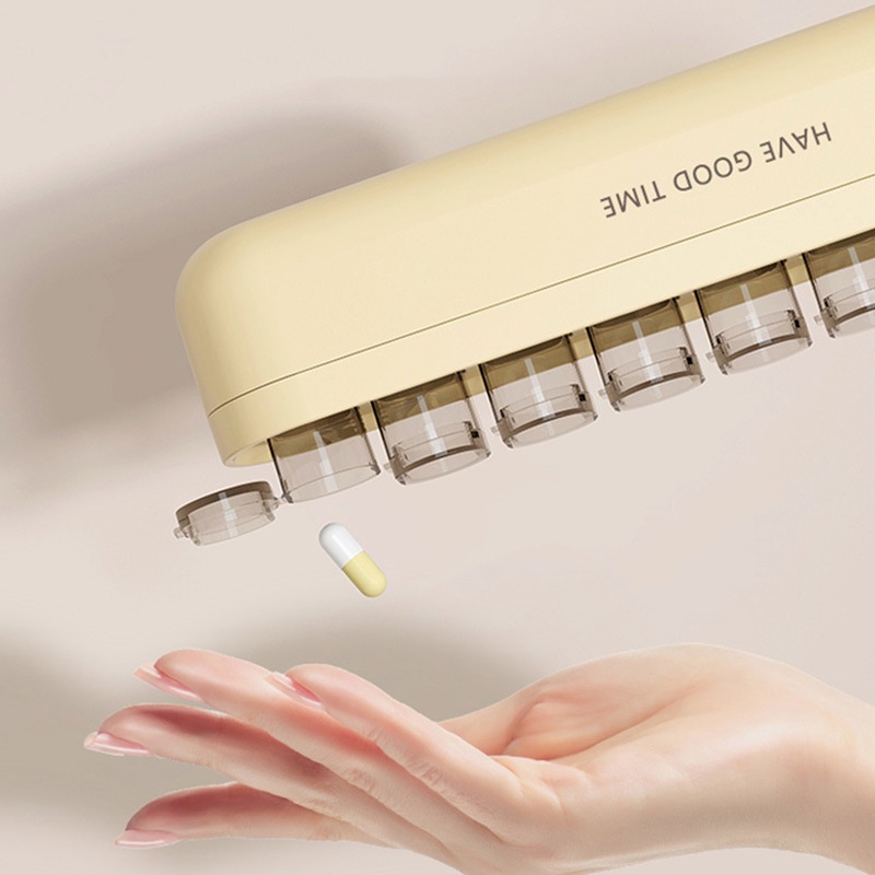 Small Medicine Box Portable Medicine Packaging Tablets Sealed Small Box Mini Medicine Bottle Ultra Small Carry-on Morning,Noon And Night