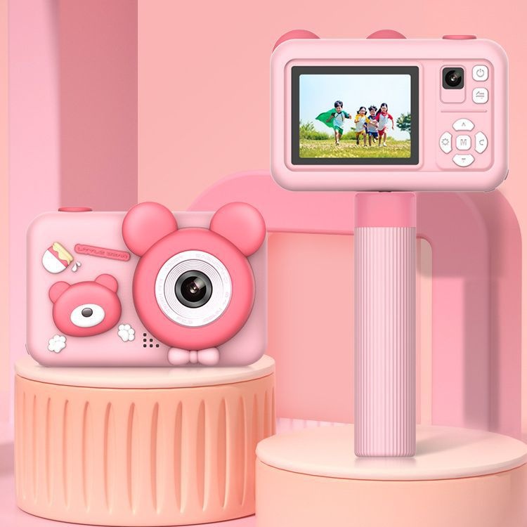 Hot-selling Children's Camera Dual-camera Photo Taking Cute Protective Cover Handheld Bracket