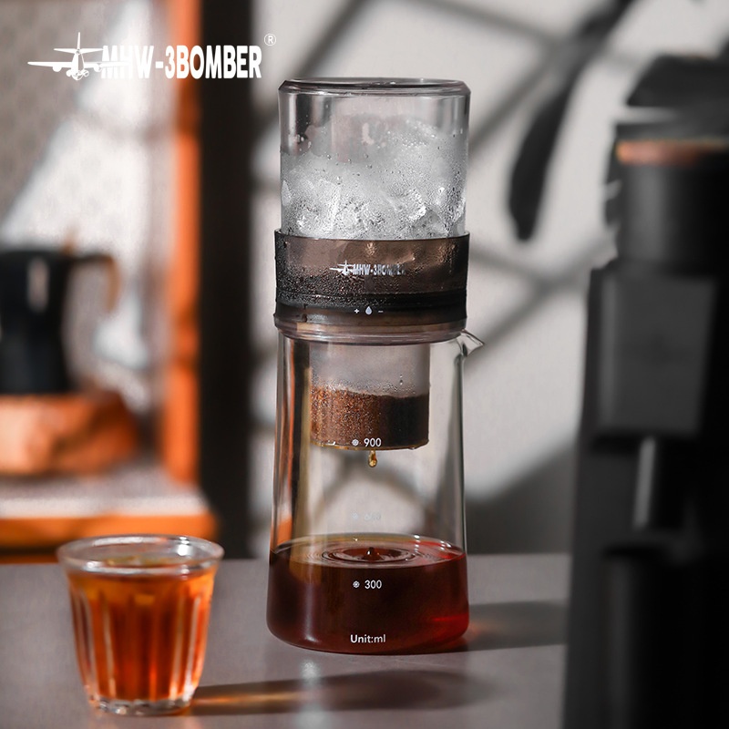 MHW-3 BOMBERBomber Baro Ice Drip Pot Household Coffee Cold Brew Pot Drip Coffee Pot600ml