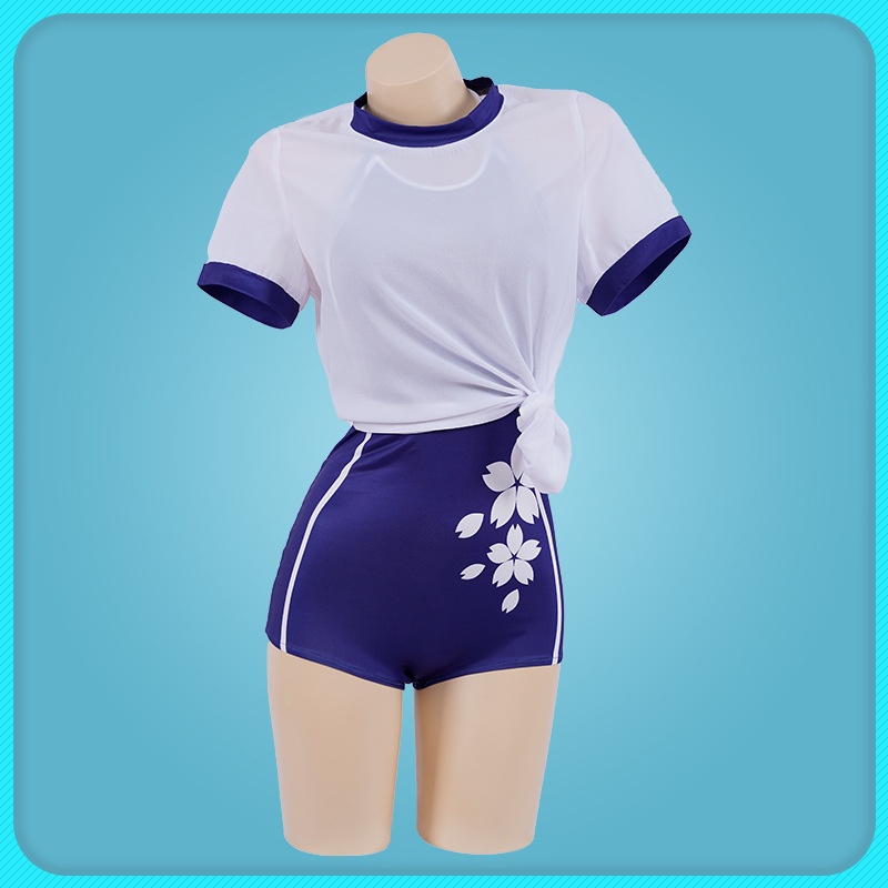 Eternal Calamity C O S Walnut Full Set Swimsuit C Suit Tsuchimikado Summer Party College Swimsuit Full Set Cosplay