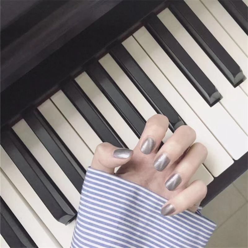 Cat's Eye Nail Art Finished Product Wear False Nails Phototherapy Nails Nail Art Stickers False Nail Stickers Internet Celebrity Same Nail Art