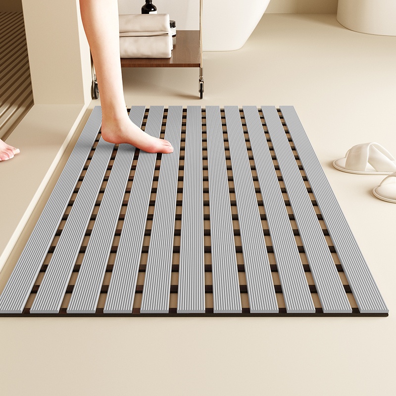 High-End Bathroom Non-Slip Mat Winter Bathroom Shower Bath Mat Elderly Anti-Fall High Drainage Toilet