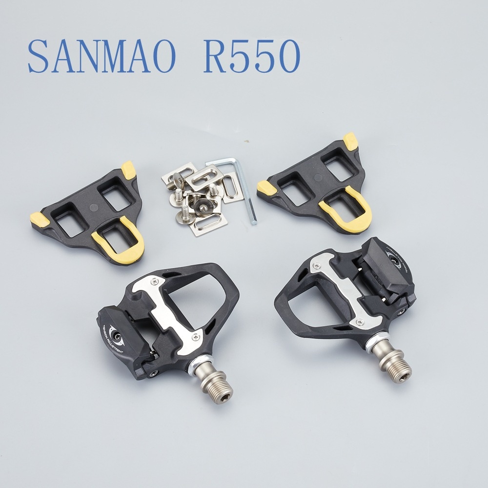 Road Bike Clipless Pedals SPD-SLAnti-slip Spikes Compatible-Lock Shoe Lock Pedal Self-locking Bicycle Shoe Lock Pedal