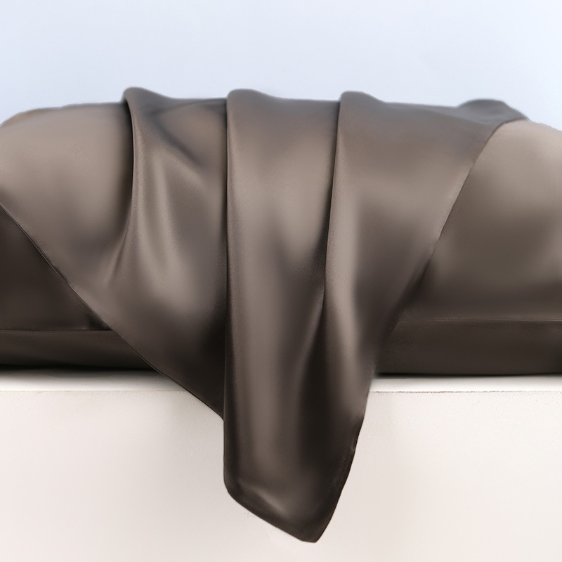 Authentic Clearance22 Momme Heavy Silk Pillowcase Plain Crepe Satin51*76 Solid Color Zipper Mulberry Silk Pillowcase