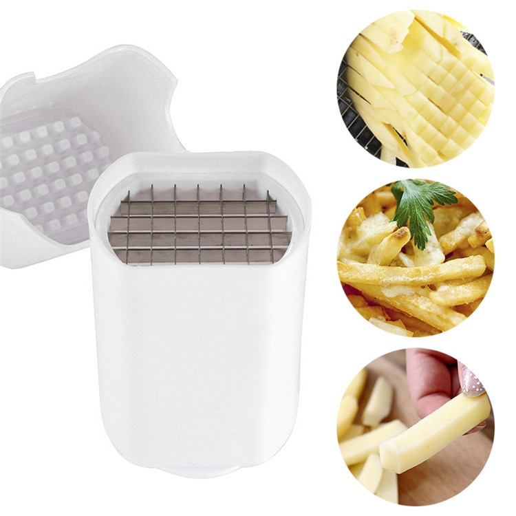 Plastic French Fry Cutter White With Lid44 Grid Potato Potato Cutter Fast Stainless Steel French Fry Cutter