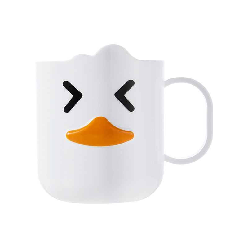 Little White Duck Cartoon Children's Mouthwash Cup Home Baby Creative Cute Cup Plastic Wash Water Cup Direct