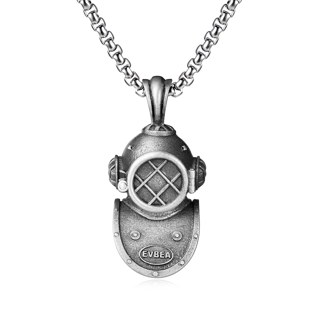 Personalizedy Men's Diving Suit Pendant Necklace European And American Hip-hop Punk Street HIPHOPAccessories Fashion Jewelry