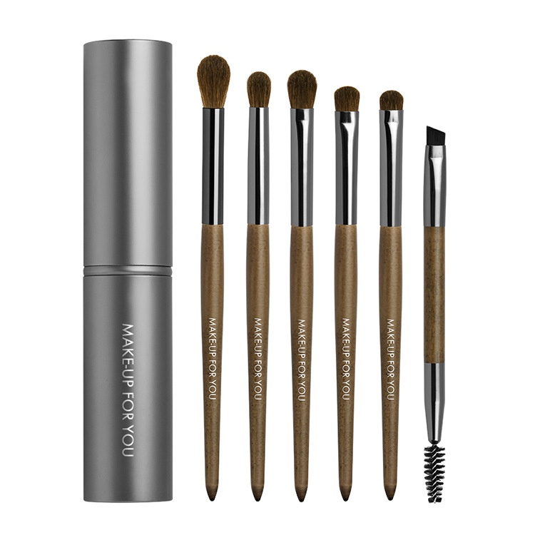 6 Pieces Of Eye Animal Horse Hair Eye Shadow Makeup Brush Set For Mask Makeup And Beauty Tools