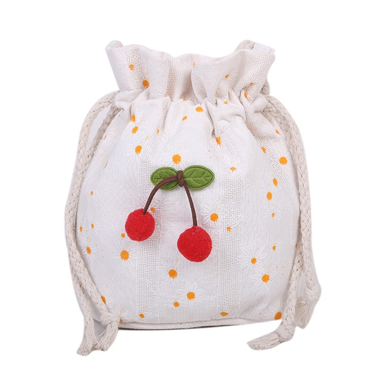 Summer Small Bag Crossbody Bag Female Student Forest Art Canvas Bag Shoulder Bucket Bagy