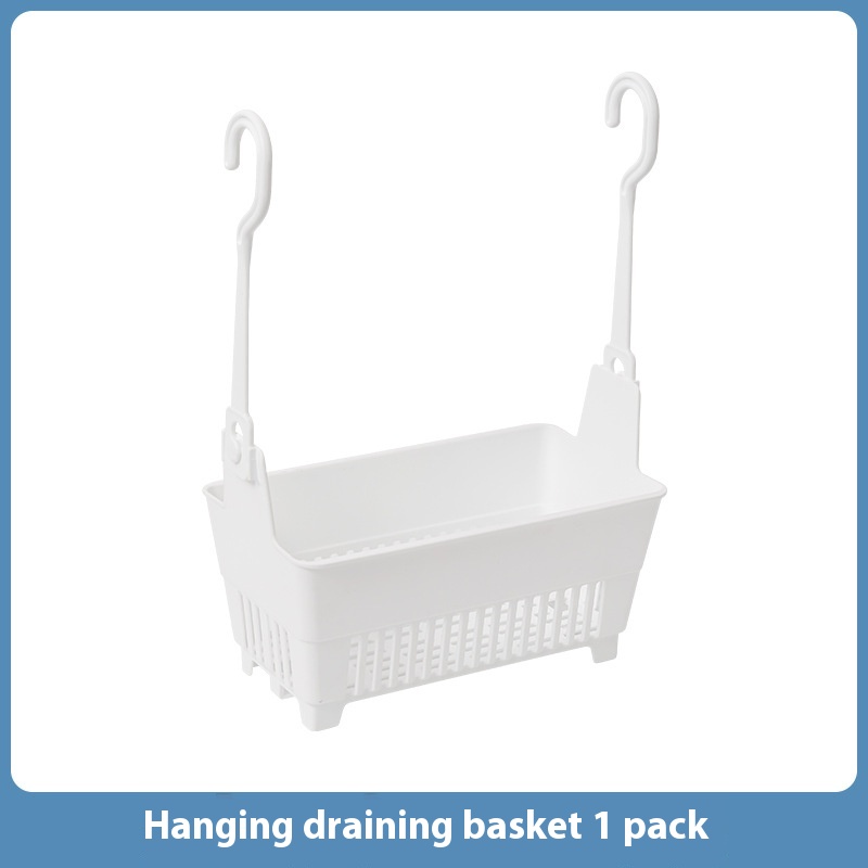 Japanese Style Household Bathroom Hanging Storage Drain Basket Kitchen Fruit And Vegetable Hanging Basket Bathroom Wash Multifunctional Stackable Hanging Basket