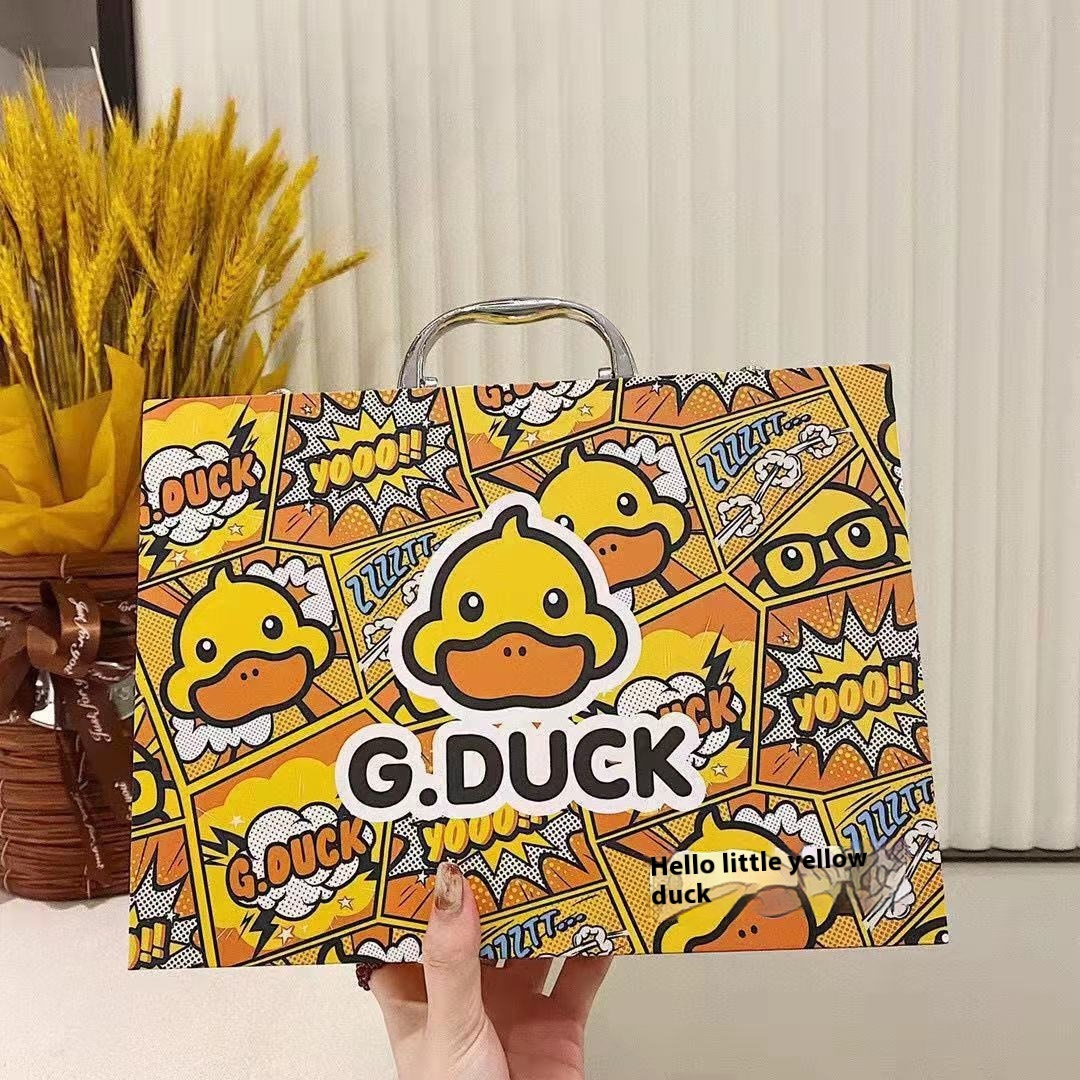 Harrow Little Yellow Duck Paintbrush Children's67-piece Watercolor Block Color Pencil Brush Crayon Art Painting Gift Box