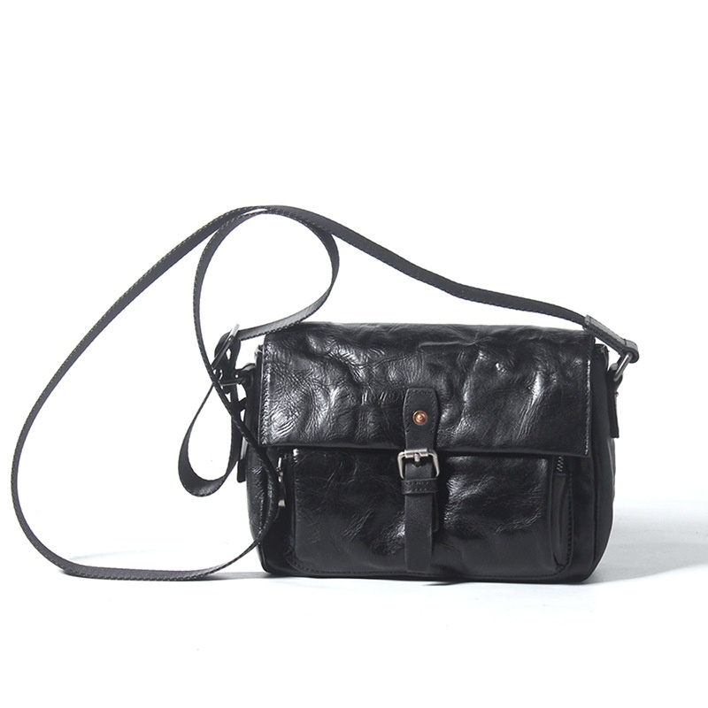 Genuine Leather Shoulder Bag Men's Hand-grabbing Leather Men's Messenger Bag First Layer Cowhide Backpack Casual Men's Bagy Bag