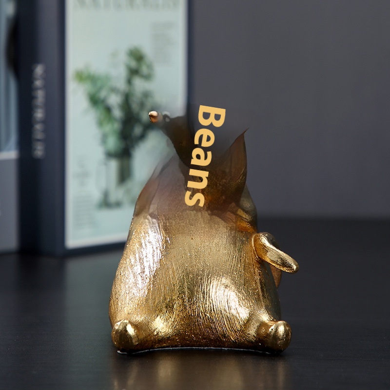 Nordic Light Luxury Golden Cute Resin Kitten Home Desktop Animal Decoration Porch Soft Decoration Lucky Cat Ornaments