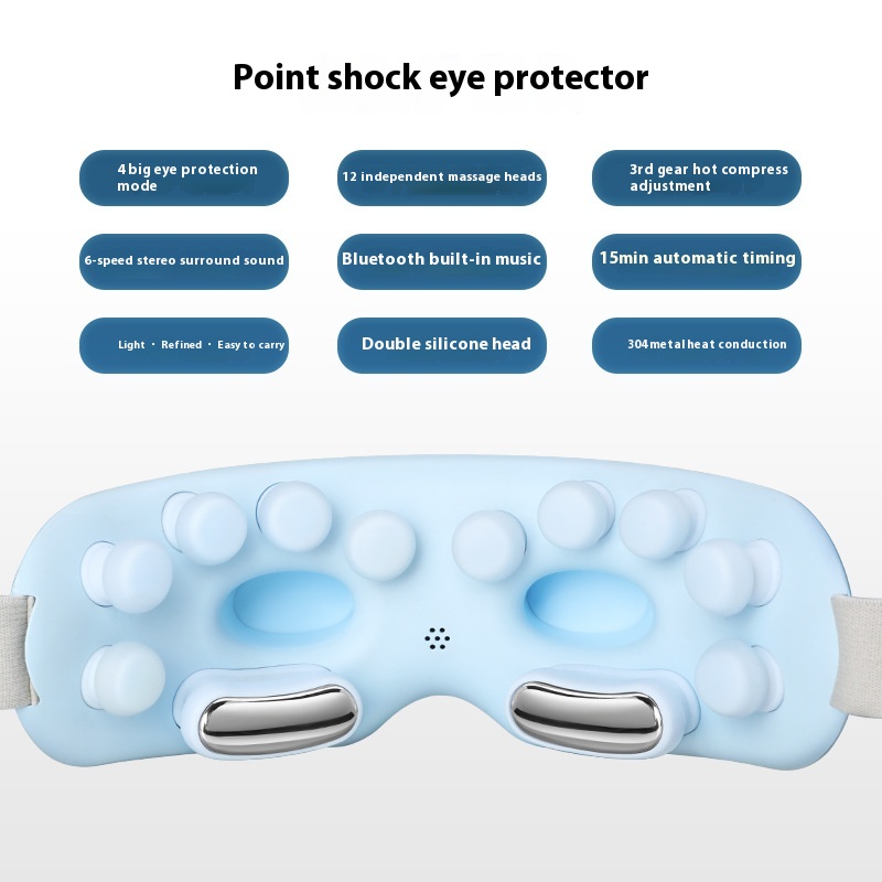 Atomization Point Vibrating Eye Massager Nano Steam Eye Moisturizing Eye Protector Eye Mask Hot Compress Soothing Eye Massage