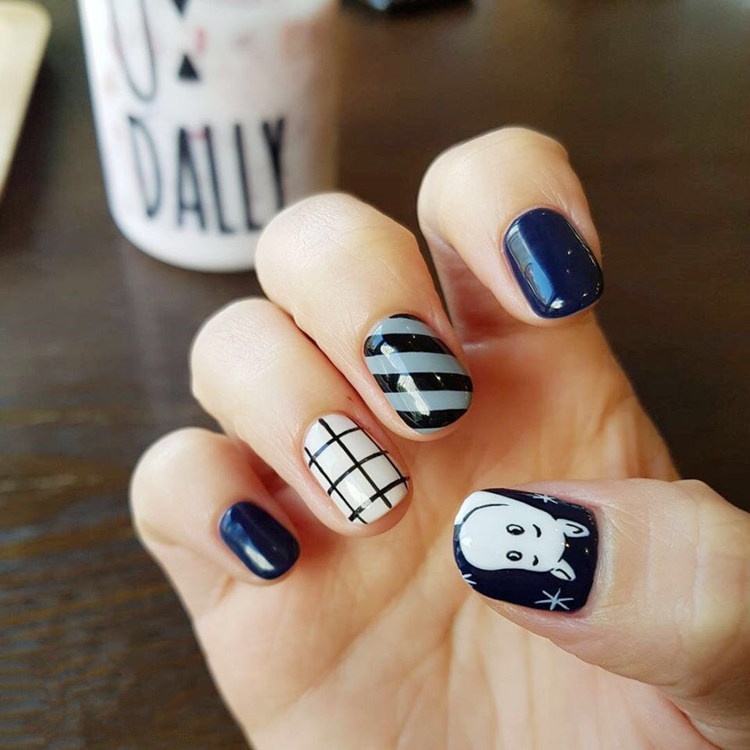 Youduo Nail Art Finished Product False Nails Cute False Nails Wearable Detachable Nail Stickers Nail Art Tools Nails