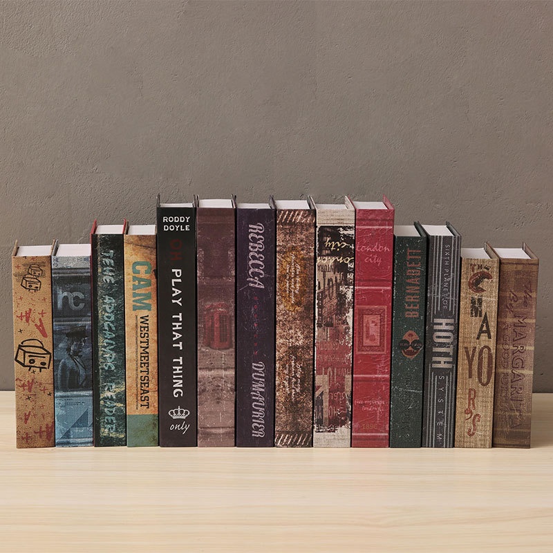 SSell European-style Simple Fake Study Bookcase Library Decoration Simulation Book Desktop Simple Furnishings Props Book