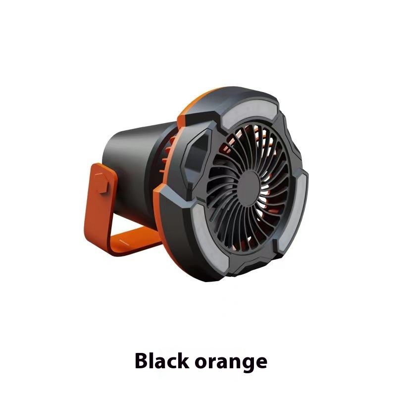 Outdoor Fan U S B Rechargeable Electric Fan Portable Camping Fan With Hook L E D Light Large Capacity