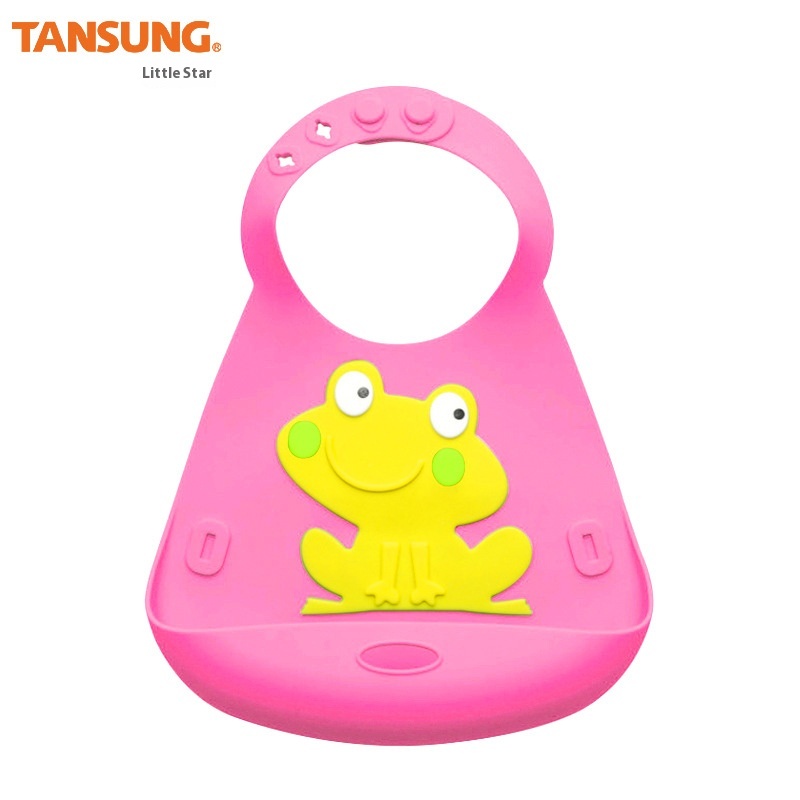 FDABaby Silicone Bib Waterproof Disposable Rice Bib Platinum Baby Silicone Rice Bib