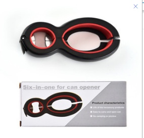 Creative Kitchen Tool Can Opener Plastic Multi-purpose Six-in-one Bottle Opener Bottle Opener Color Box