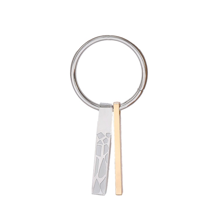 Valentine's Day Gifts Thick And Thin Stainless Steel Keychain Keychain Toy Pendant Pendant Ornaments