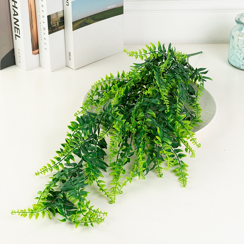 Simulation Persian Leaf Wall Hanging Plastic Fake Flower Wall Hanging Hotel Room Decoration Plant SPersian Grass Leaves