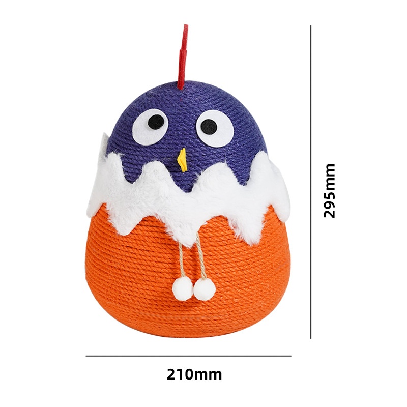 Ding Ding Chicken Tumbler Cat Self-Hi Fur Ball Sisal Small Cat Climbing Frame Cat Scratching Post Pet Supplies Cat Toys