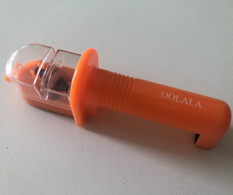 Plastic Knife Sharpener Outdoor Portable Single-head Ceramic Core Knife Sharpening Manual Fast Knife Sharpener Whetstone