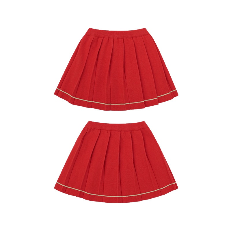 Ready-made Children's College Style Vest Autumn And Winter Baby Korean Cartoon Knitted Suit Boys And Girls Sweater