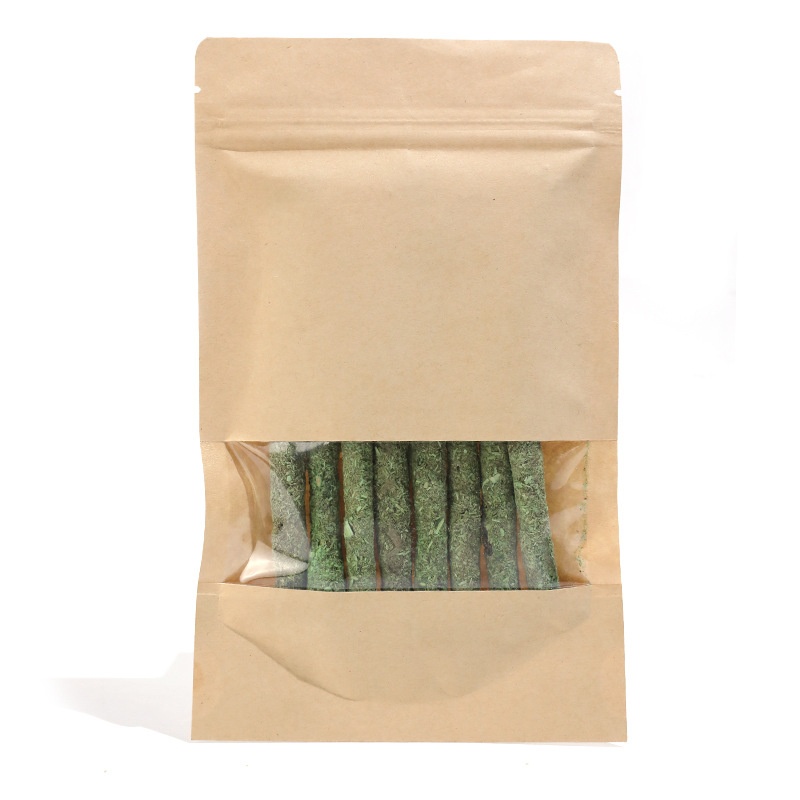 Hawo Cat Grass Sticks Bagged Catnip Flavored Wood Tianjiao Sticks8 Pieces Pet Teeth Cleaning Cat Snacks