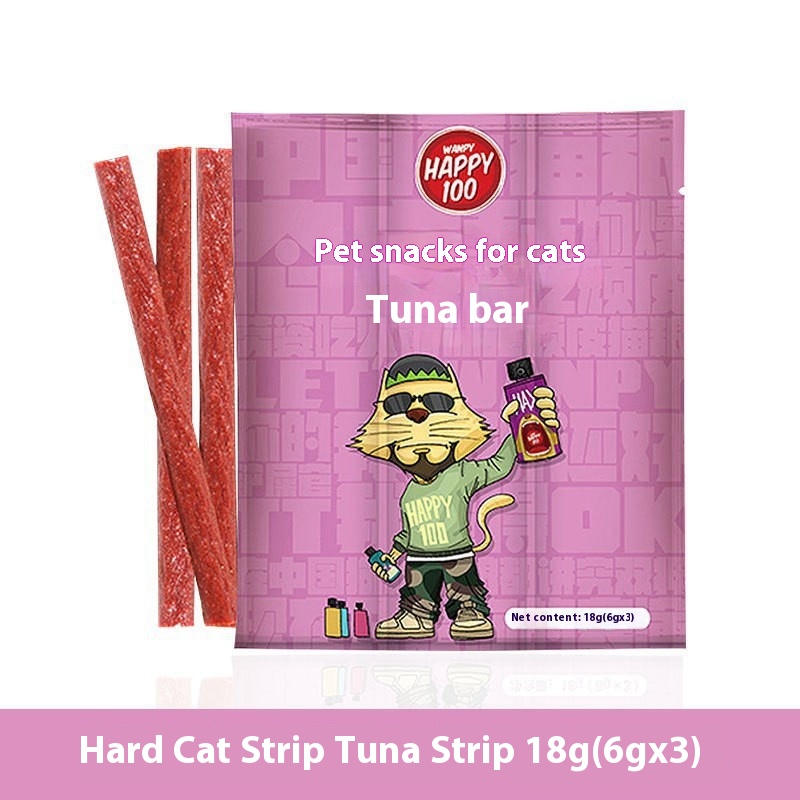 Naughty Hard Cat Meat Strips18g Various Flavors Teeth Cleaning Bone Molar Sticks For Young Cats Snacks