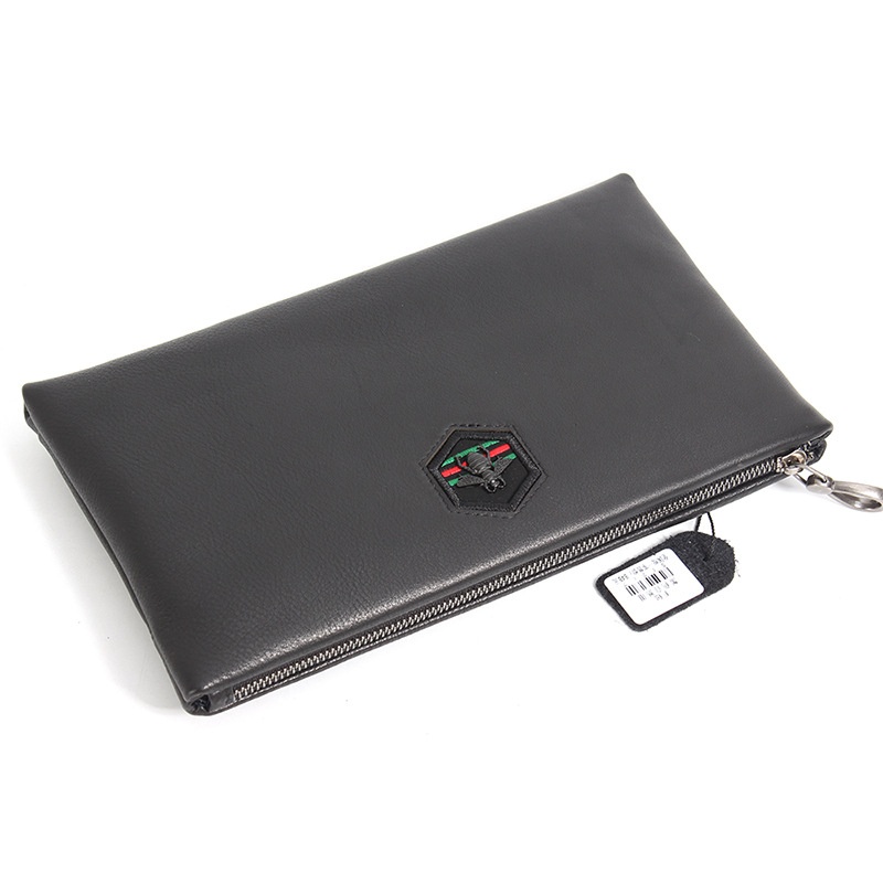 Business Genuine Leather Men's Clutch Bag Top Layer Cowhide Casual Envelope Bag Multi-layer Wear-resistant Men's Clutch Bag